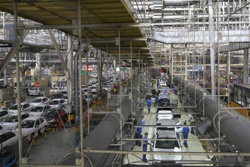 خط تولید پژو 206 خط تولید پژو 206